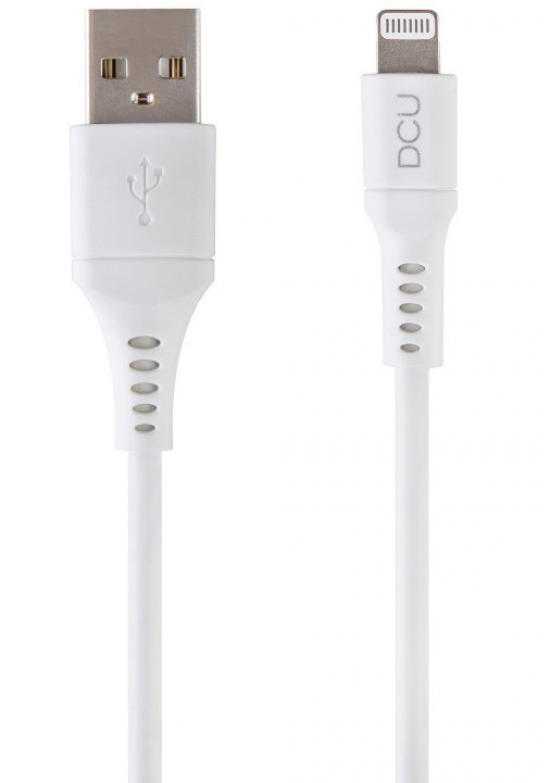 Cable Dcu LIGHTNING a USB A 1M blanco